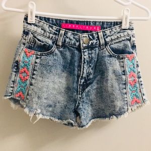Adorable acid wash shorts